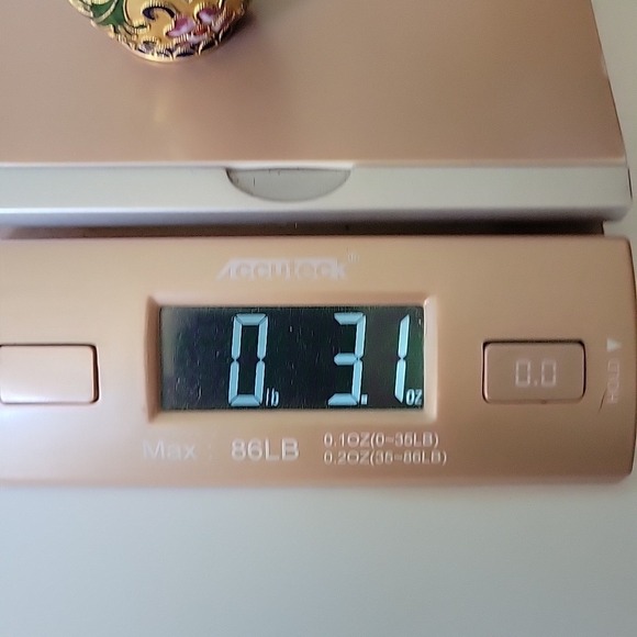 Vintage Chinese Cloisonne Enamel Mini Vase 4" Floral Motif Decorative Ornate - Picture 9 of 9